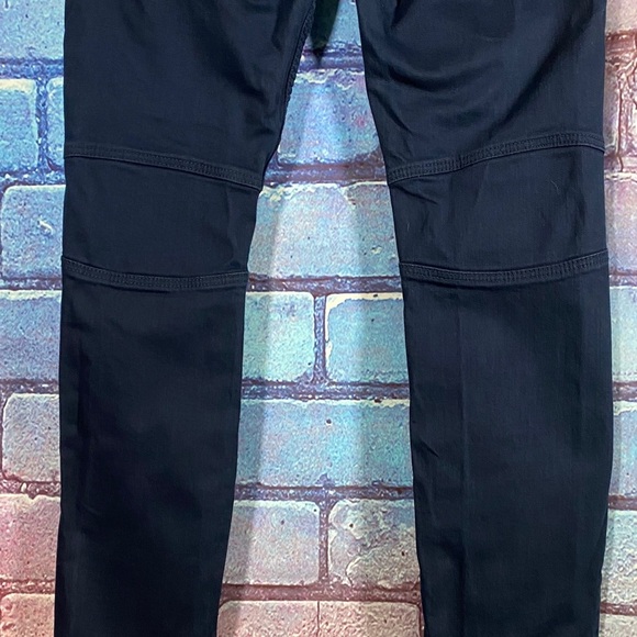 Makobi Moto Jeans 36x34 Navy Mens Distressed Slim Fit Biker Denim Pants Stretch - Picture 7 of 15